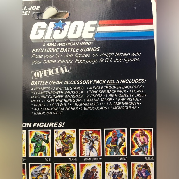 GI Joe ARAH Accessory Kit #3 / 1985 Hasbro / 19 of 24 pieces plus cardback - Picture 9 of 9
